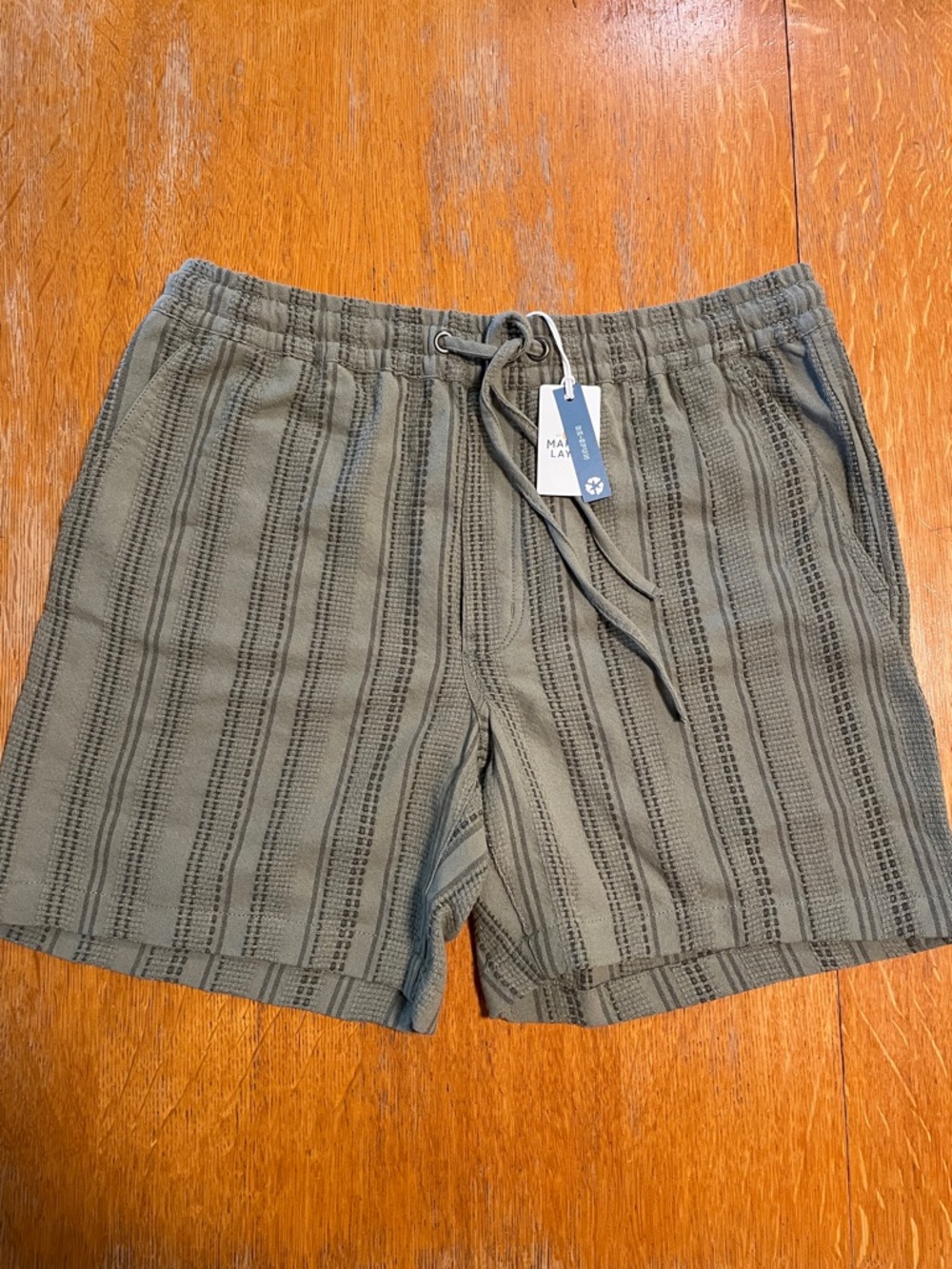Marine Layer Olive 6” Saturday Dobby Shorts